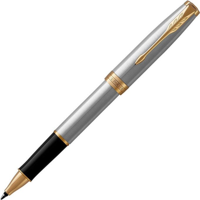 Ручка-роллер PARKER ESSENTIAL SONNET STAINLESS STEEL GT F 1931506