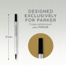 Стержень роллер PARKER QUINK RB Z01 F 0.5 мм черные чернила, без упаковки CW1950277